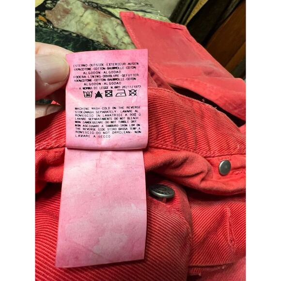 Pierre Balmain Red Jeans Waist 36" Size 36-50 - Picture 10 of 11